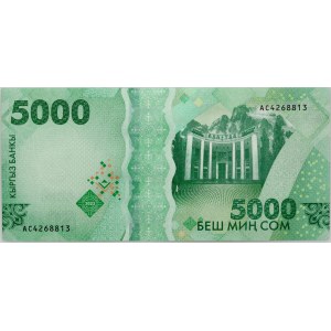 Kyrgyzstan, 5000 som 2023, 30 years of national currency