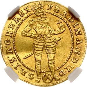 Austria Ducat 1634 Vienna NGC AU 58 RARE