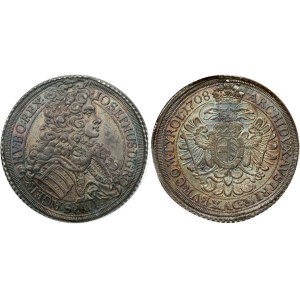 Austria Taler 1708 IMH Vienna NGC MS 62