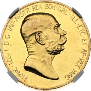 Austria 100 Corona 1908 Reign NGC PF 58
