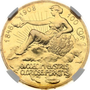 Austria 100 Corona 1908 Reign NGC PF 58