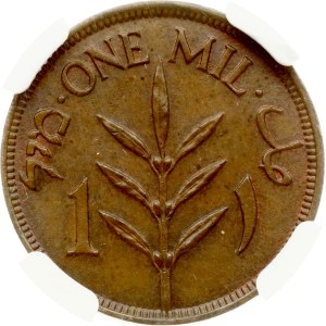 Palestine 1 Mil 1942 NGC MS 64 BN