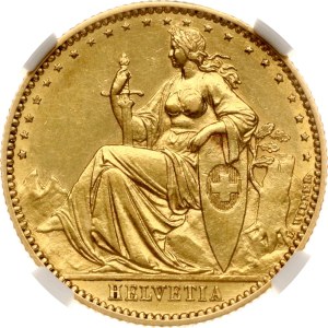 Schweiz 20 Francs 1873 Wiener Muster NGC MS 61