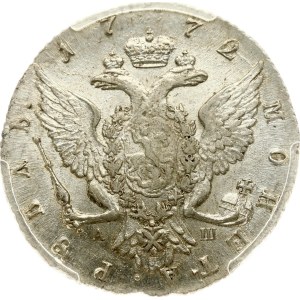 Russia Rouble 1772 СПБ-АШ PCGS AU 50