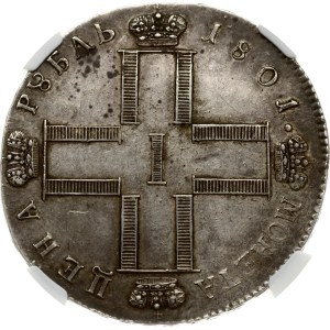 Russia Rouble 1801 СМ-ФЦ (R) NGC AU 50