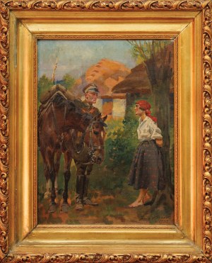 Jerzy KOSSAK, UŁAN I DZIEWCZYNA, 1930