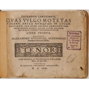 MUSICAL WORKS, 1571-1591