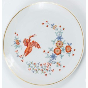 TALER WITH CZAPLA pattern kakemion, Saxony, Meissen, 20th century.