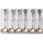 SIX CZERPACZKS, Bialystok, Biamet, ca. 1980, Silver, sample 800, weight 78 g, length 10.5 cm.