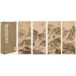 FOUR VIEWS OF THE GREAT CHINA WALL, China, mid-20th century.