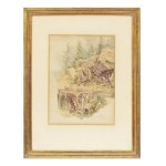 BEDŘICH HAVRÁNEK (CZECH / BOHEMIAN 1821 - 1899) - Wooden Mill Race