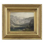 HUGO ULLÍK (CZECH / BOHEMIAN 1838 - 1881) - Königssee