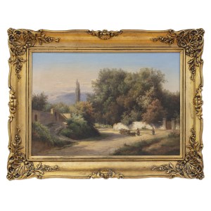 ALOIS KIRNIG (TSCHECHISCH / BOHEMISCH 1840 - 1911) - Landschaft in Norditalien