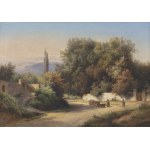 ALOIS KIRNIG (TSCHECHISCH / BOHEMISCH 1840 - 1911) - Landschaft in Norditalien