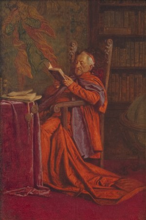 WILHELM LÖWITH (AUSTRIA / AUSTRIAN 1861 - 1932) - In the Cardinal’s Library