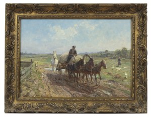 FRITZ VON DER VENNE (GERMANY / GERMAN 1873 - 1936) - Return from the Fields