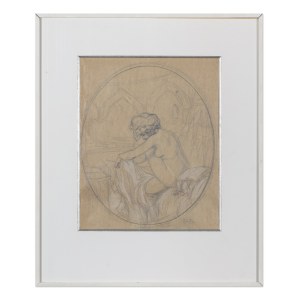 ALFONS MUCHA (CZECH / BOHEMIAN / FRENCH 1860 - 1939) - After the Bath in a Harem