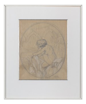 ALFONS MUCHA (CZECH / BOHEMIAN / FRENCH 1860 - 1939) - After the Bath in a Harem