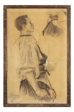 JAN PREISLER (CZECH / BOHEMIAN 1872 - 1918) - Study of a Blacksmith