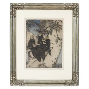 VOJTĚCH PREISSIG (CZECH / BOHEMIAN 1873 - 1944) - The Seven Ravens