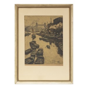 VIKTOR STRETTI (TSCHECHISCH / BOHEMISCH 1878 - 1957) - London mit Tower Bridge