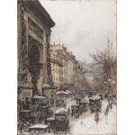 LUIGI KASIMIR (AUTRICHE / AUSTRIAN 1881 - 1962) - Porte Saint-Denis à Paris