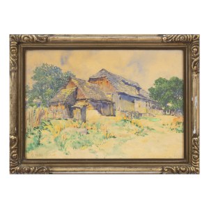 OSKAR FIALA (CZECH / BOHEMIAN 1860 - 1918) - Cottages