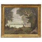 JAN BEDŘICH MINAŘÍK (CZECH / BOHEMIAN 1862 - 1937) - Landscape with a Lake (large format)