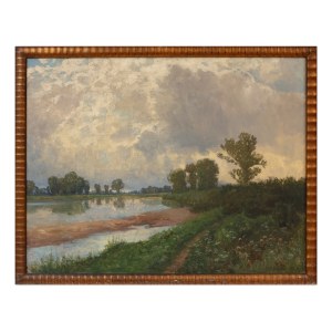 FERDINAND ENGELMÜLLER (CZECHY / BOHEMIAN 1867 - 1924) - Na Łabie