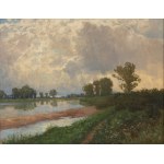 FERDINAND ENGELMÜLLER (CZECHY / BOHEMIAN 1867 - 1924) - Na Łabie