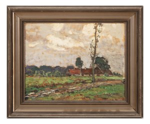 JOSEF ULLMANN (CZECH / BOHEMIAN 1870 - 1922) - View from Poděbrady