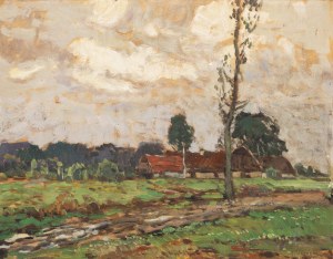 JOSEF ULLMANN (CZECH / BOHEMIAN 1870 - 1922) - View from Poděbrady