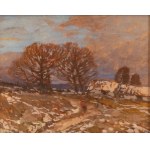 JOSEF ULLMANN (CZECH / BOHEMIAN 1870 - 1922) - Road to the Cottages