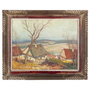 OTA BUBENÍČEK (CZECH / BOHEMIAN 1871 - 1962) - Early Spring in the Village