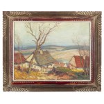 OTA BUBENÍČEK (CZECH / BOHEMIAN 1871 - 1962) - Early Spring in the Village