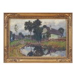 OTA BUBENÍČEK (CZECH / BOHEMIAN 1871 - 1962) - Landscape with a Pond