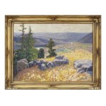 OTA BUBENÍČEK (CZECH / BOHEMIAN 1871 - 1962) - View into the Landscape (large format)