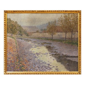 ARNO NOVÁK (CZECH / BOHEMIAN 1872 - 1914) - Drained Stream (Okoř)