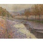 ARNO NOVÁK (CZECH / BOHEMIAN 1872 - 1914) - Drained Stream (Okoř)