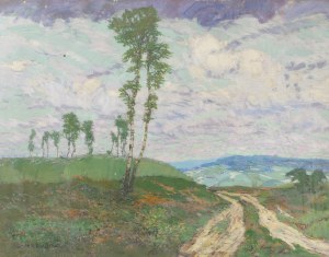 ALOIS KALVODA (CZECH / BOHEMIAN 1875 - 1934) - Landscape with a Road