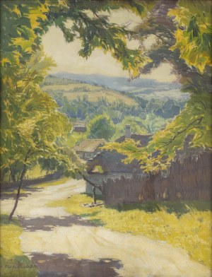 ALOIS KALVODA (CZECH / BOHEMIAN 1875 - 1934) - Landscape at High Noon