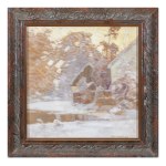 ROMAN HAVELKA (CZECH / BOHEMIAN 1877 - 1950) - Winter Solitude with a Pond