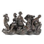 JOSEF DRAHOŇOVSKÝ (CZECH / BOHEMIAN 1877 - 1938) - Group of Female Nudes (large-scale sculpture)