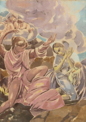 MORITZ MELZER (GERMANY / GERMAN 1877 - 1966) - Biblical Scene