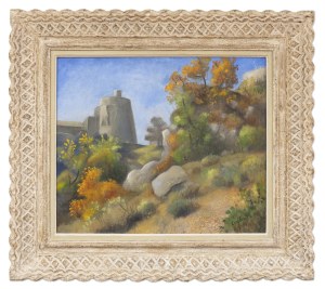 OTAKAR KUBÍN / OTHON COUBINE (CZECH / BOHEMIAN / FRENCH 1883 - 1969) - Autumn near the Rotunda in Simiane