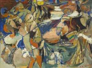 LUDWIK KLIMEK (POLAND / POLISH 1912 - 1992) - At the Market