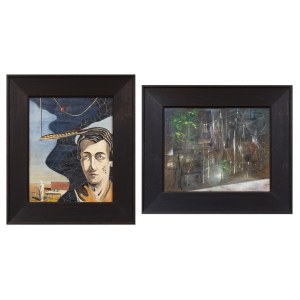 VÁCLAV ZYKMUND (TSCHECHISCH / BOHEMISCH 1914 - 1984) - Surrealistischer Traum / Stadt der Nacht