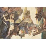 JOSEF LIESLER (CZECH / BOHEMIAN 1912 - 2005) - Gothic Motif