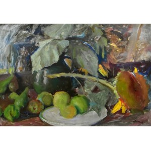 Ludwik LISOWSKI (1907-1943), MARTWA NATURA ZE SONECZNIKIEM.