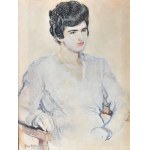 Jozef MEHOFFER (1869-1946), "PORTRET KOBIETY," 1919
